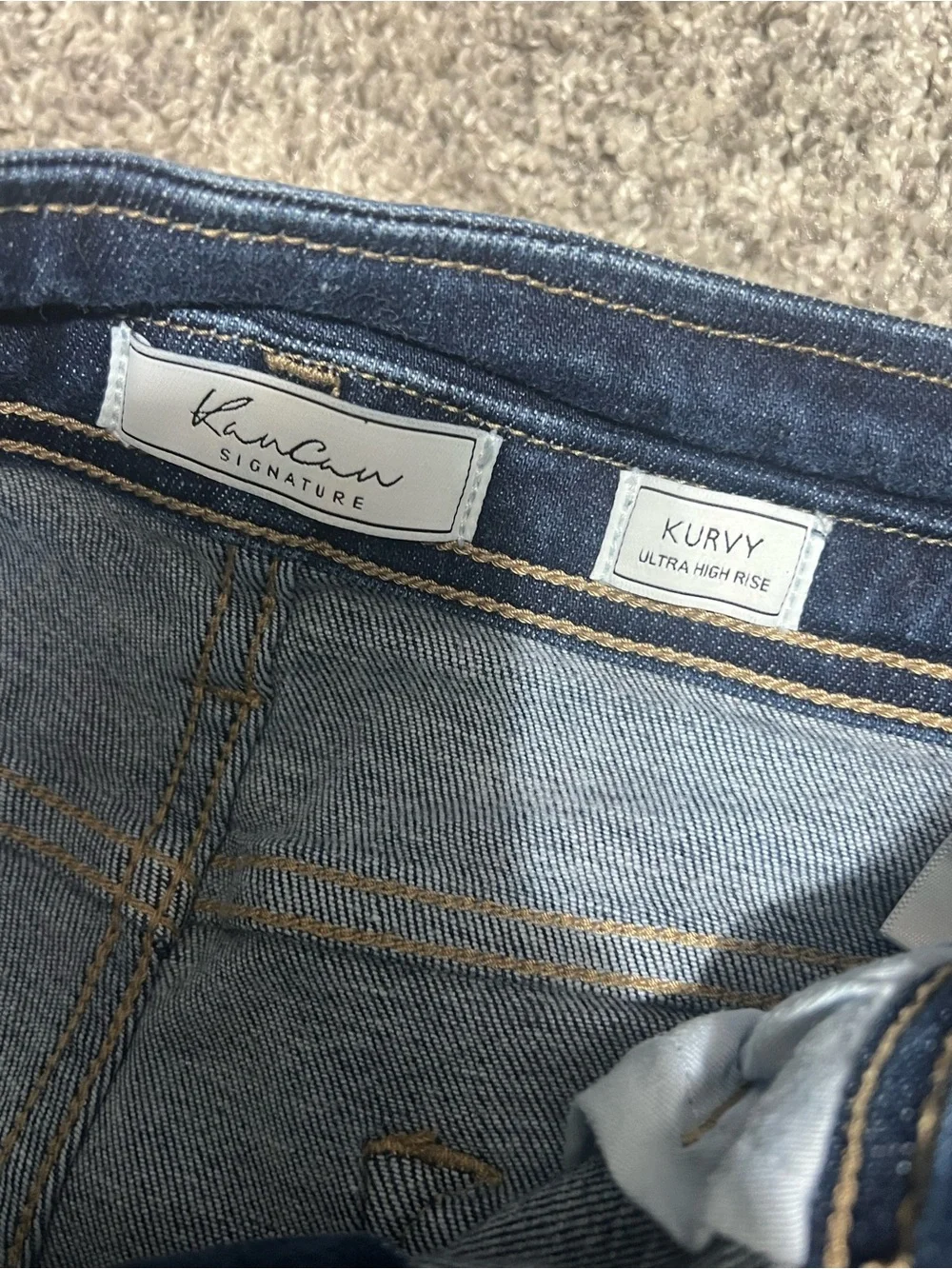 Kancan Dark Wash Denim Shorts